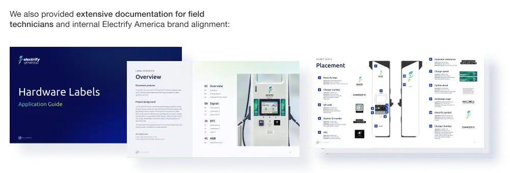 Label documentation for field technicians