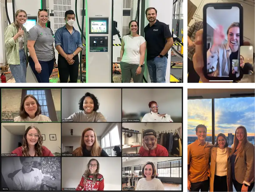 The Electrify America design team — field visits, Zoom standups, and in-person moments